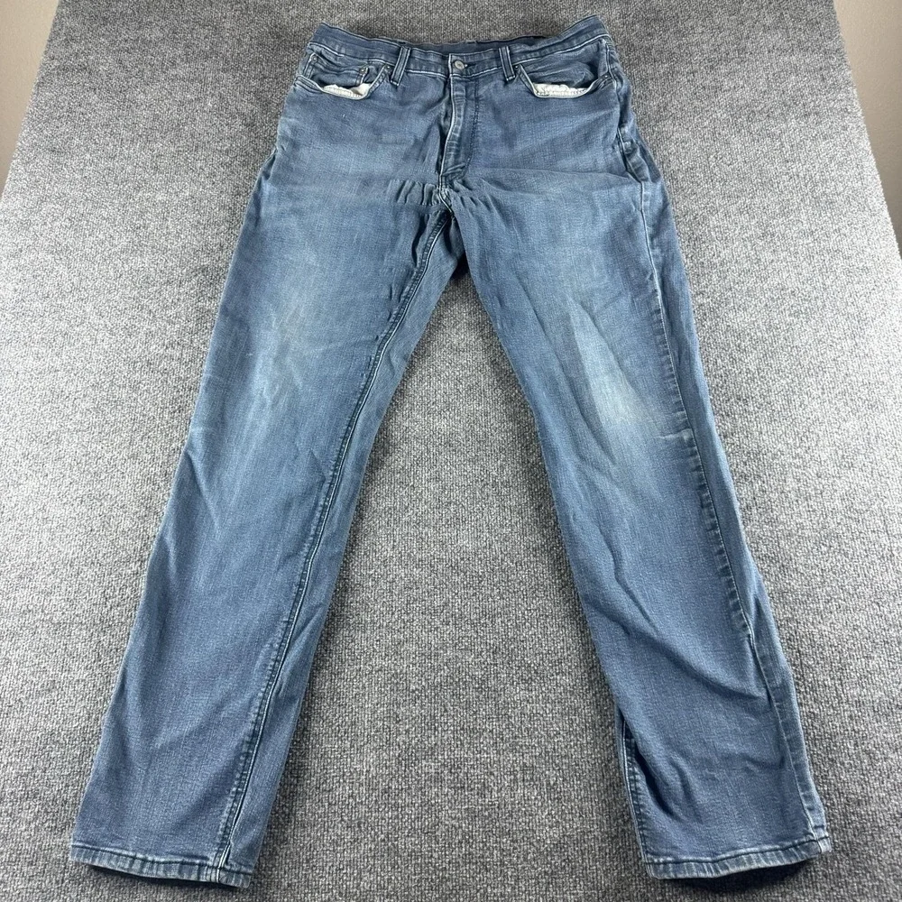 Levis 541 Jeans Mens 38x36 Blue Regular Straight Medium Wash Denim Stretch Pants